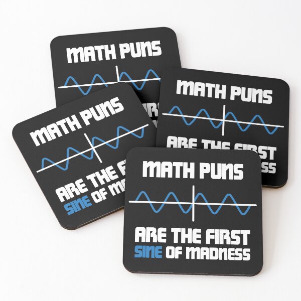 Item preview, Math Puns First Sine Of Madness designed and sold by ScienceCorner.