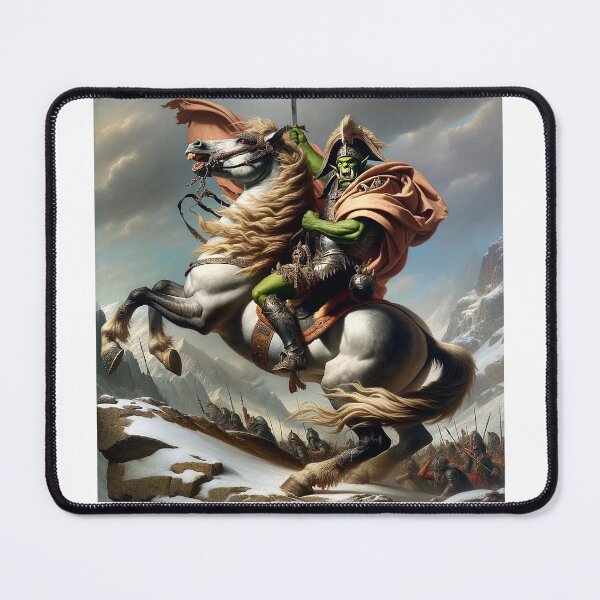 Item preview, Orc Napoleon Crossing the Alps designed and sold by Matthew Kinnersly.