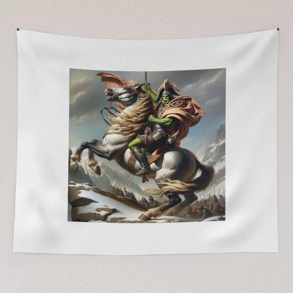 Item preview, Orc Napoleon Crossing the Alps designed and sold by Matthew Kinnersly.