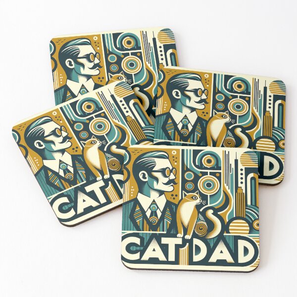 Item preview, Far Out Feline Father designed and sold by visionaryprint.