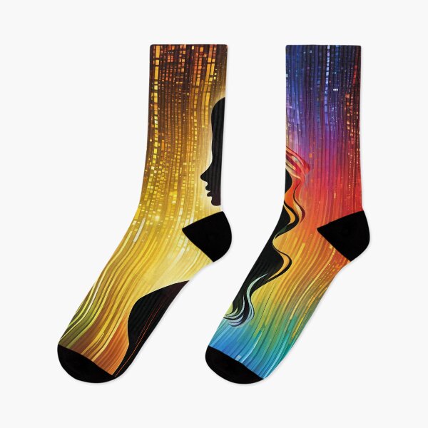 Item preview, Poetic Pixelation: The Elegance of Color Binary Code in Digital Art designed and sold by Artedig.