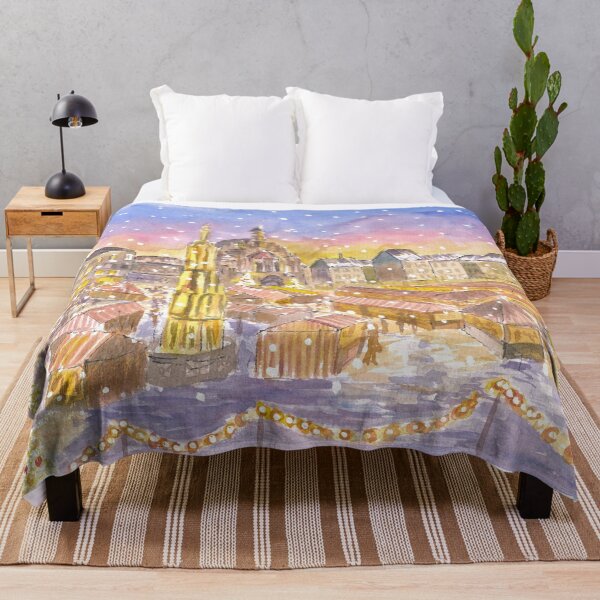 Item preview, Christkindlesmarkt Nuremberg Germany Illuminated at Night designed and sold by artshop77.