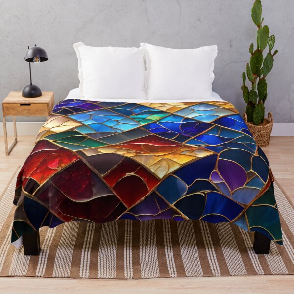 Item preview, Vibrant Glass Mosaic Pattern designed and sold by Kittyzens.