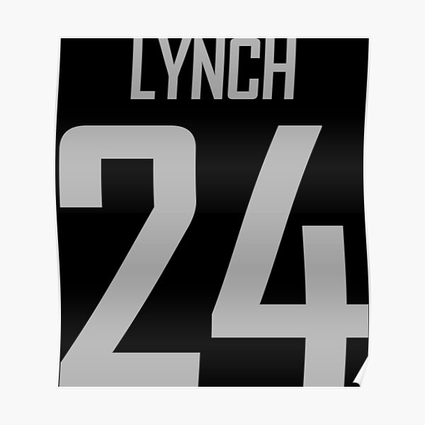 Marshawn Lynch Home Jersey Poster for Sale by designsheaven