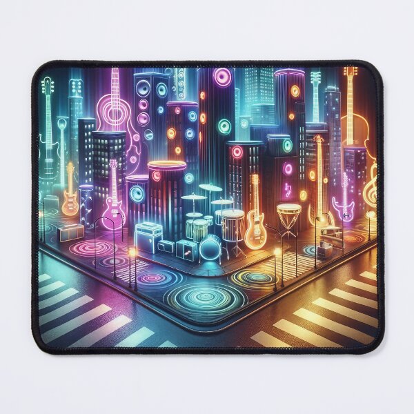 Item preview, Symphony of Neon Cityscapes designed and sold by divinedeco1925.