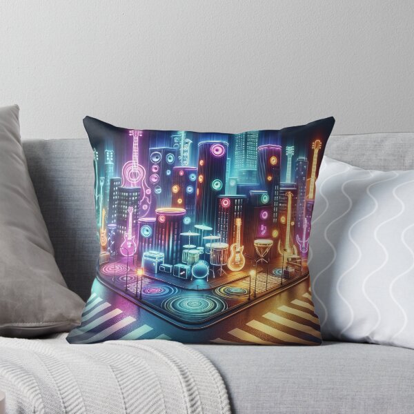 Item preview, Symphony of Neon Cityscapes designed and sold by divinedeco1925.
