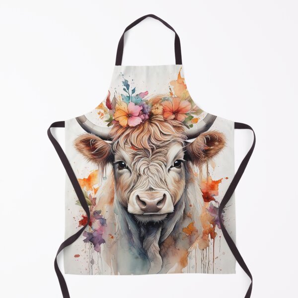 Item preview, Highland Cow Wild Spirit in Bloom designed and sold by Nalaxation.