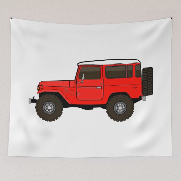 Item preview, fj40 Land Cruiser red designed and sold by -oddlyeven-.