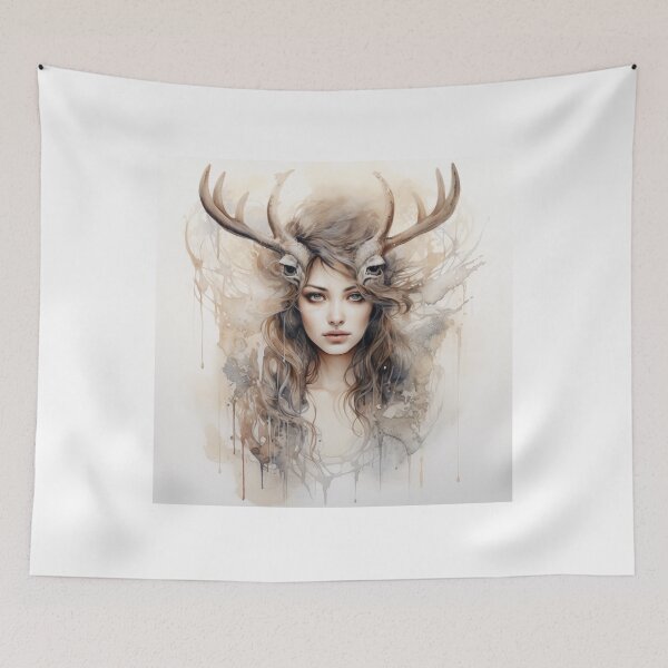 Item preview, Wild renne pretty women water paint design designed and sold by SmileshareShop.