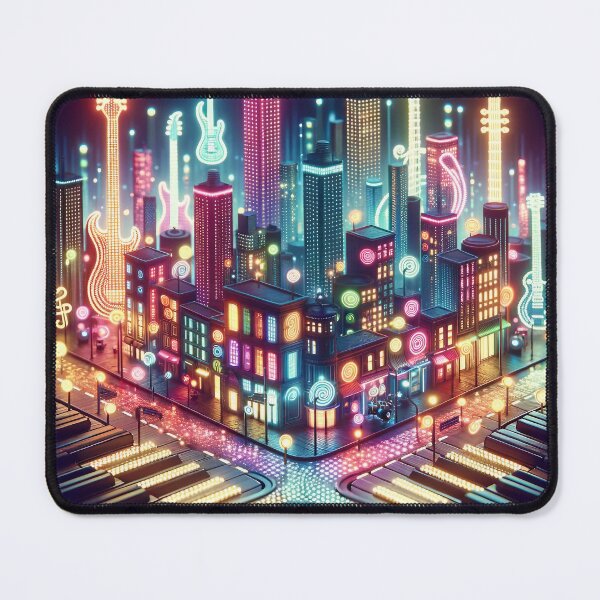 Item preview, Symphony of Neon Cityscapes designed and sold by divinedeco1925.
