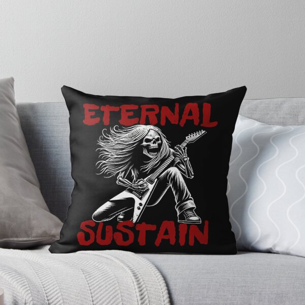 Item preview, Long-hair skeleton playing on electric guitar. designed and sold by digitaldraw4you.