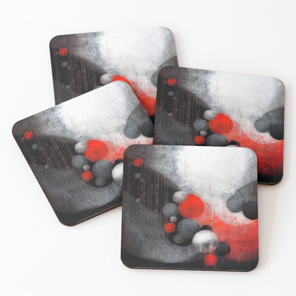 Item preview, Black and Red Abstract designed and sold by Dawn van Doorn.