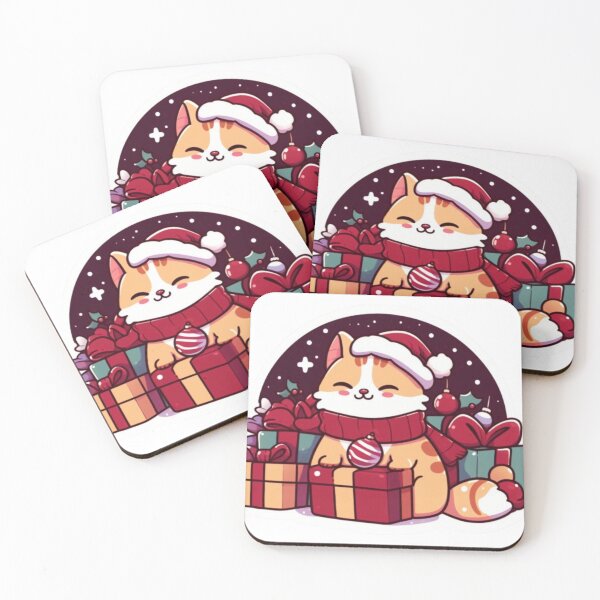 Item preview, Cat with Christmas Presents! designed and sold by ecupirate99.
