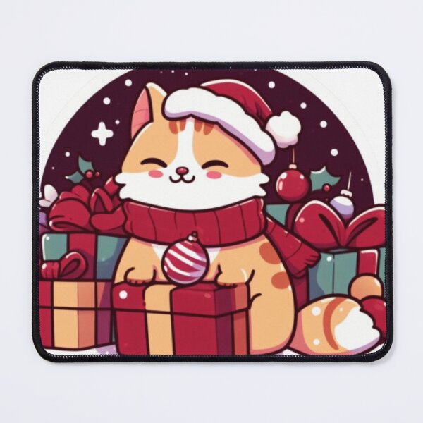 Item preview, Cat with Christmas Presents! designed and sold by ecupirate99.