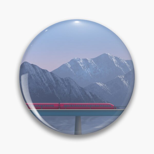 Item preview, Train Crossing Mountains and Lake designed and sold by LJArtworkDesign.