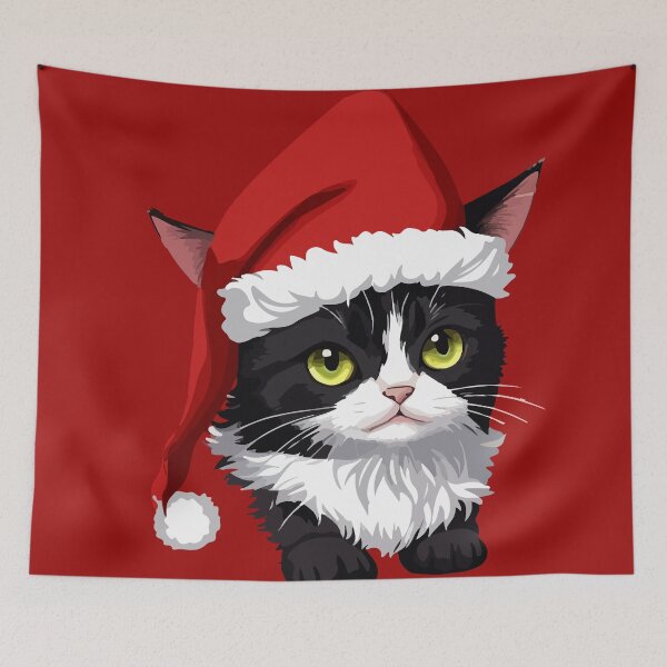 Aperçu de l'œuvre Chaton de Noël créée et vendue par Asotshop.