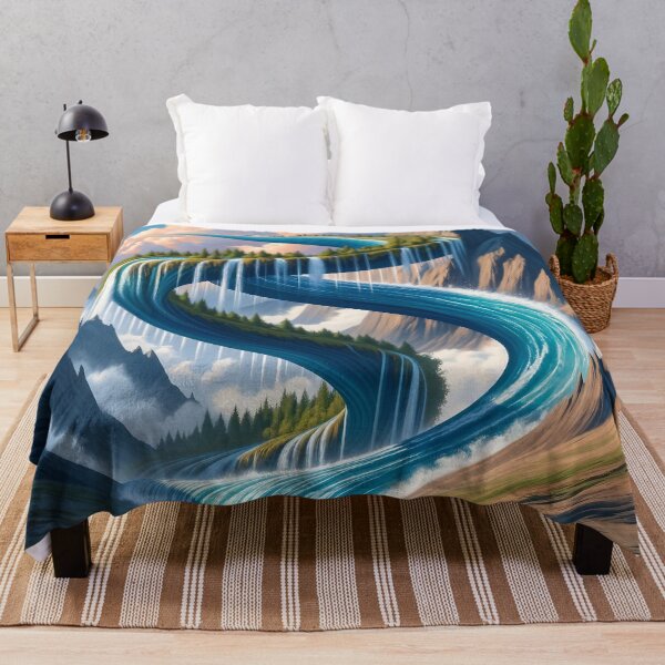 Item preview, Gravity-Defying Mountain Falls designed and sold by divinedeco1925.