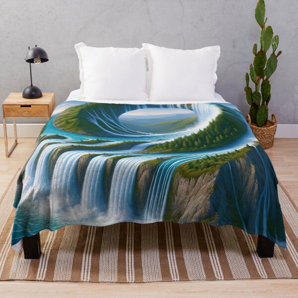 Item preview, Gravity-Defying Mountain Falls designed and sold by divinedeco1925.