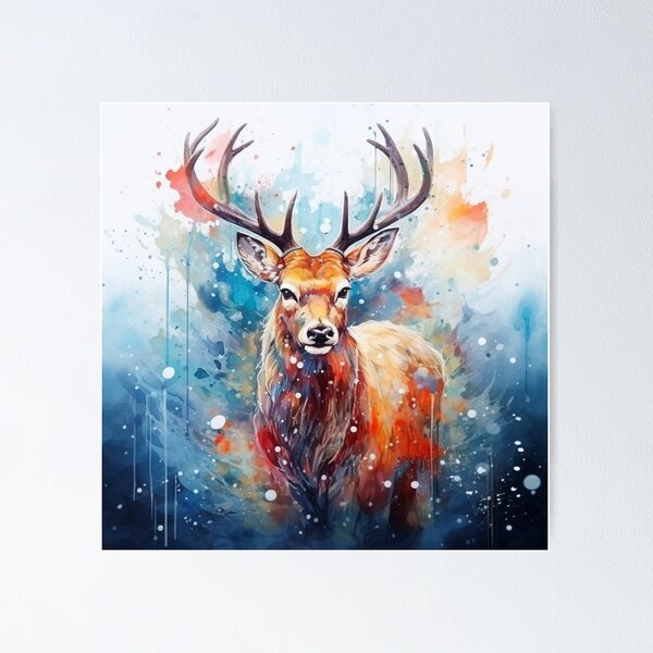 Item preview, Wild renne pretty water paint design designed and sold by SmileshareShop.