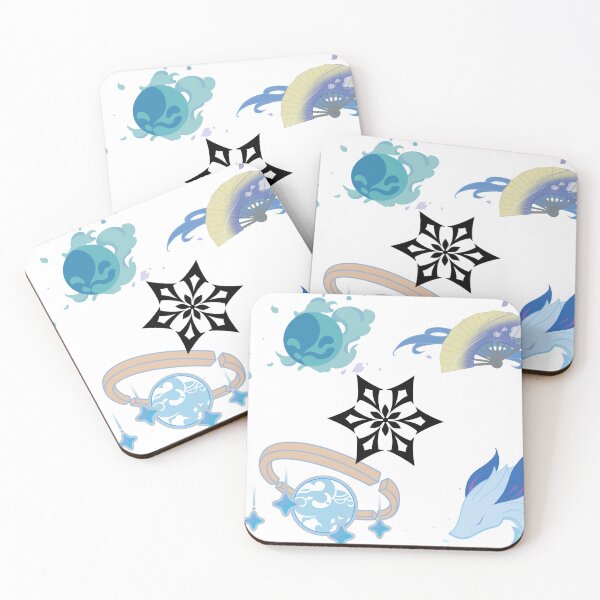 Item preview, Genshin Impact Cryo name cards designed and sold by natlouise313.