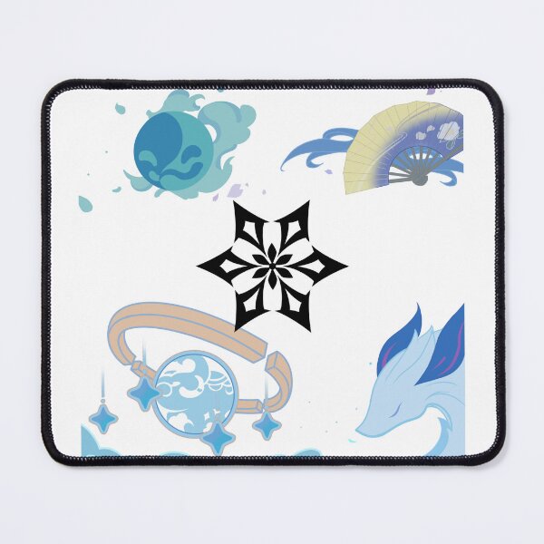 Item preview, Genshin Impact Cryo name cards designed and sold by natlouise313.