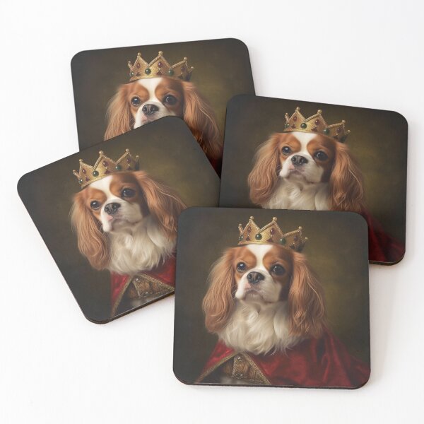 Item preview, Cavalier King Charles Spaniel Queen or King. Dog with Crown designed and sold by salarkoshop.
