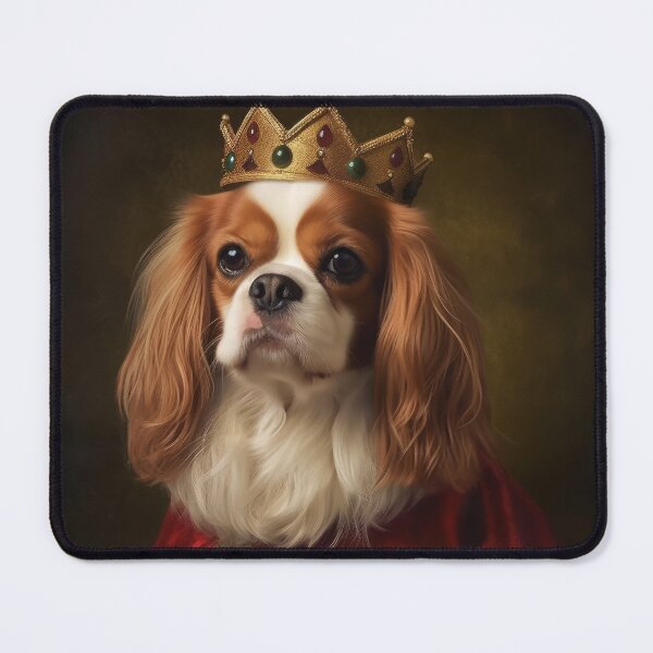 Item preview, Cavalier King Charles Spaniel Queen or King. Dog with Crown designed and sold by salarkoshop.