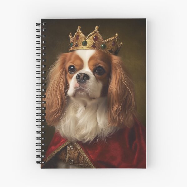 Item preview, Cavalier King Charles Spaniel Queen or King. Dog with Crown designed and sold by salarkoshop.