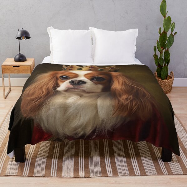 Item preview, Cavalier King Charles Spaniel Queen or King. Dog with Crown designed and sold by salarkoshop.