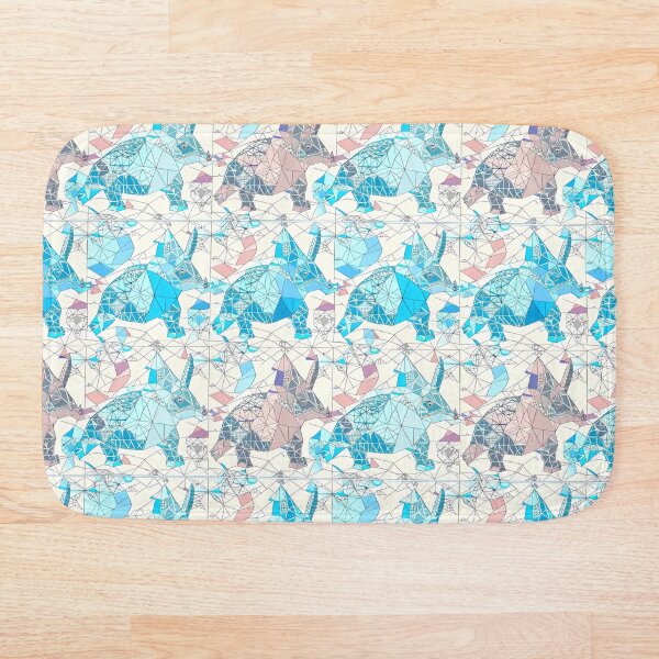 Item preview, Geometric Coloured Triceratops Pattern designed and sold by Geonimalia.