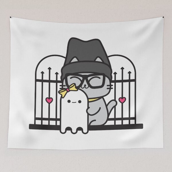 Item preview, Ghost Adventure Cat designed and sold by plattercat.