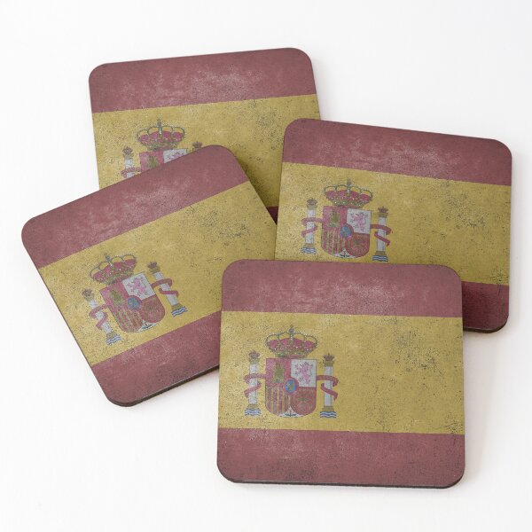 Item preview, Distressed, Old, Faded & Worn Flag of Spain (Bandera de España / La Rojigualda) designed and sold by STUDIO-72.