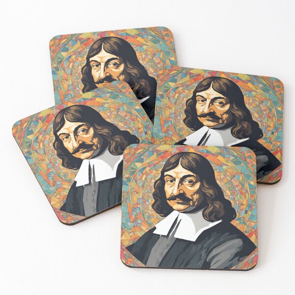 Item preview, Rene Descartes Colorful Artwork designed and sold by Cyrensea.
