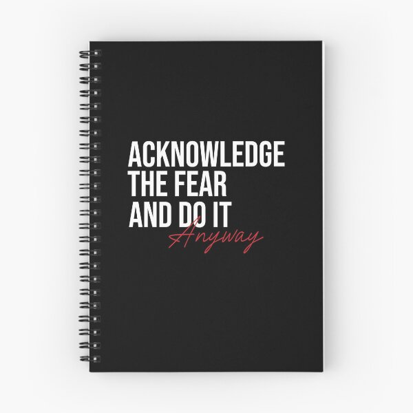 Item preview, Acknowledge Fear Do It Anyway l Motivational posters | Instructor quotes | Bike wall decor | Digital wall art | Emma Lovewell designed and sold by paradise Shop ⭐⭐⭐⭐⭐.