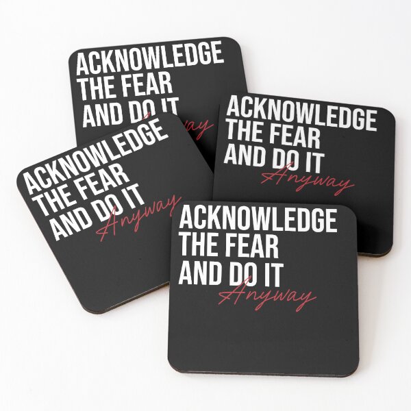 Item preview, Acknowledge Fear Do It Anyway l Motivational posters | Instructor quotes | Bike wall decor | Digital wall art | Emma Lovewell designed and sold by paradise Shop ⭐⭐⭐⭐⭐.