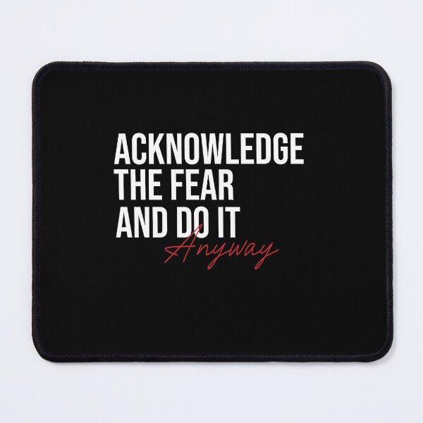 Item preview, Acknowledge Fear Do It Anyway l Motivational posters | Instructor quotes | Bike wall decor | Digital wall art | Emma Lovewell designed and sold by paradise Shop ⭐⭐⭐⭐⭐.