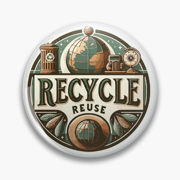 Item preview, Vintage design with classic environmental symbols and message. designed and sold by ArtInPrint.