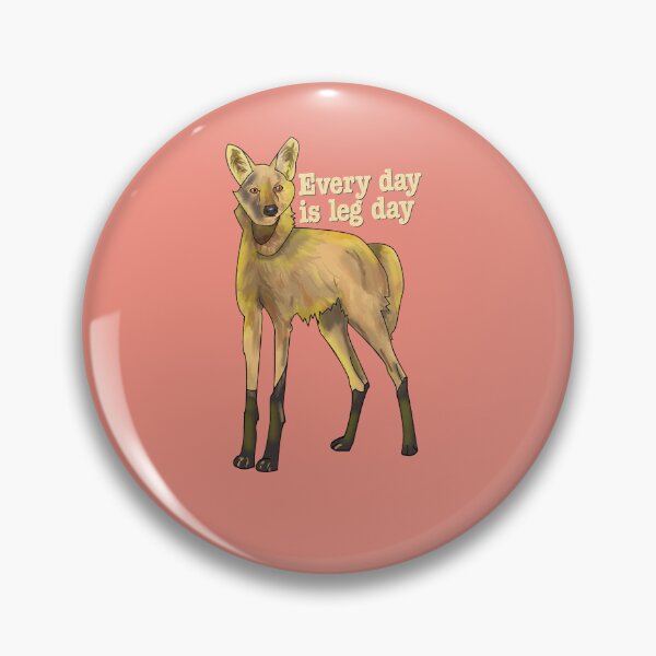 Item preview, Maned wolf - Every day is leg day designed and sold by Apricity-.