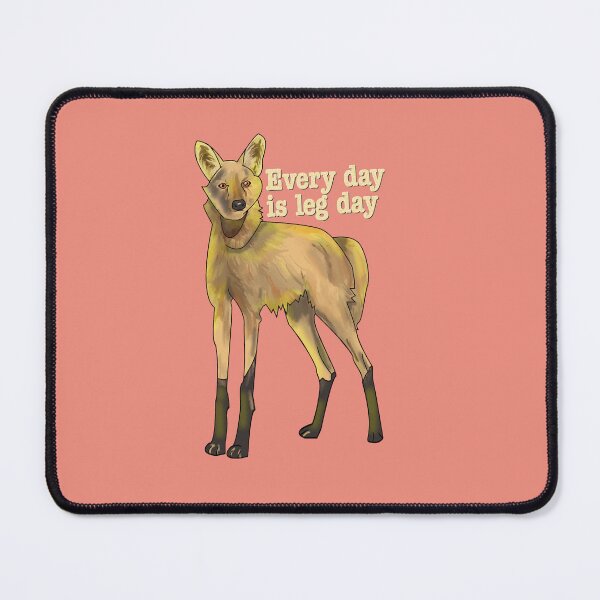 Item preview, Maned wolf - Every day is leg day designed and sold by Apricity-.