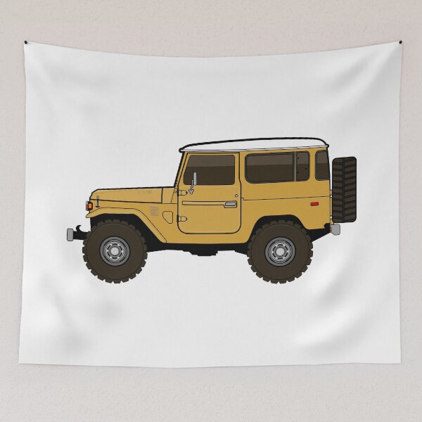 Item preview, fj40 Land Cruiser yellow designed and sold by -oddlyeven-.