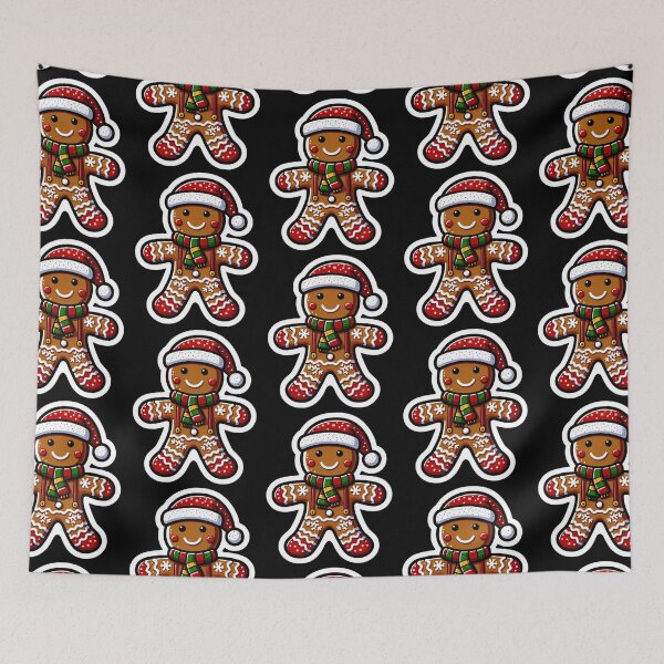 Item preview, Joyful Gingerbread Christmas Hero designed and sold by ArtFeverShop.