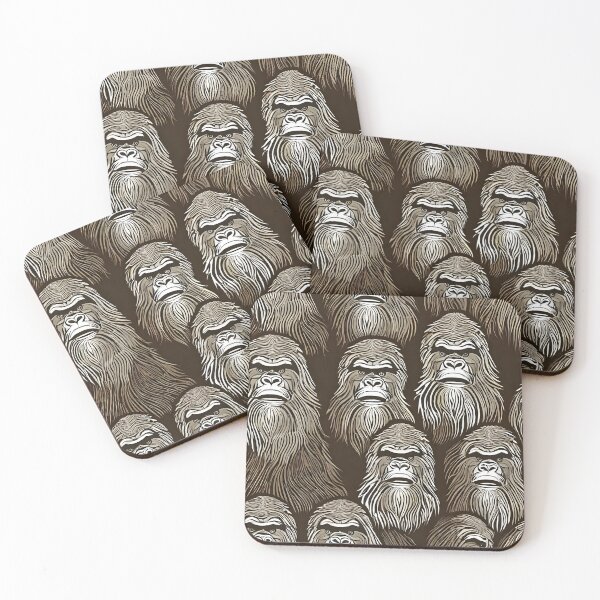 Item preview, Bigfoot Face Repeating Pattern 2 designed and sold by Alexander Bros.