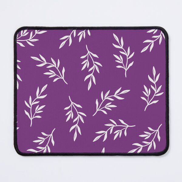 Item preview, Purple Delicate Floral Pattern Black and White designed and sold by ArDecoS.
