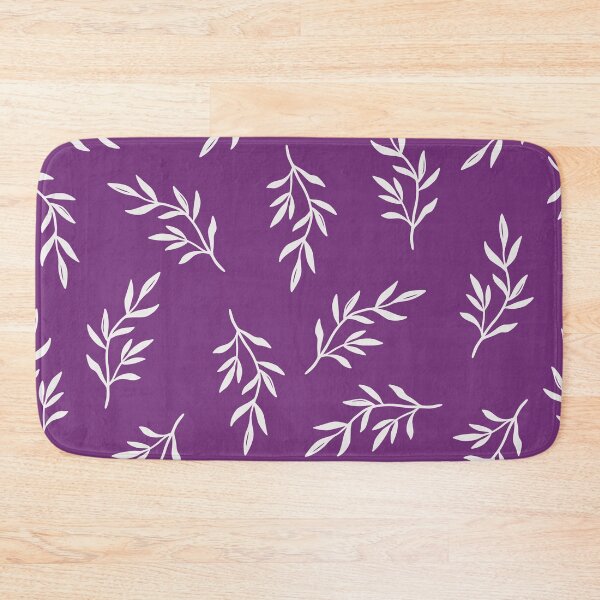Item preview, Purple Delicate Floral Pattern Black and White designed and sold by ArDecoS.