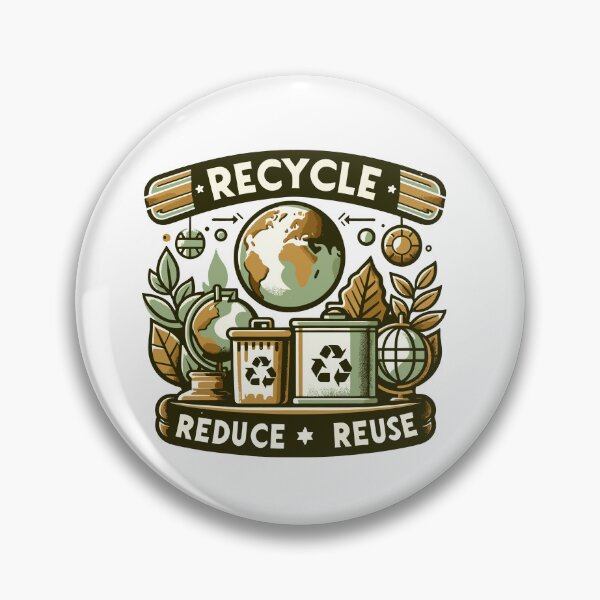 Item preview, Vintage design with classic environmental symbols and message. designed and sold by ArtInPrint.
