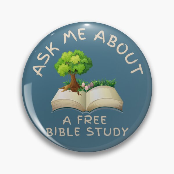 Item preview, Free Bible Study Lapel Pin Button designed and sold by SagePlaceShop.