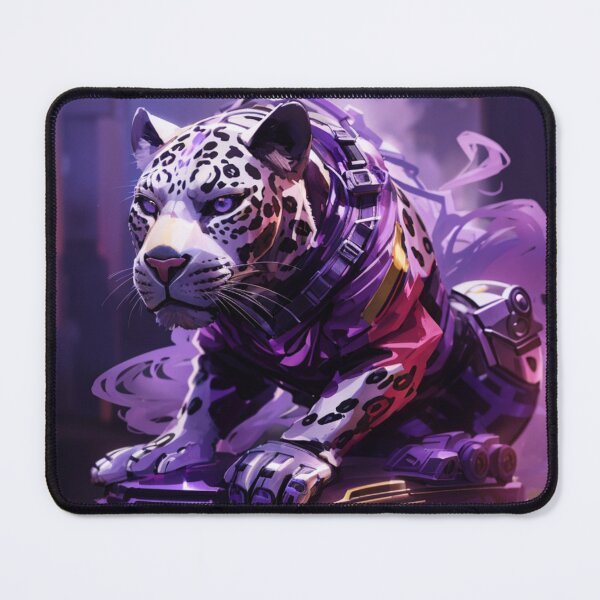 Item preview, Jaguar punk sobre fondo morado designed and sold by BitPunk.