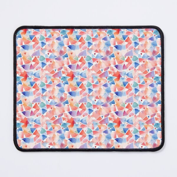 Item preview, Watercolor geometric soft blue pink designed and sold by Alessandro Remo Mazzoni Remotextiles.
