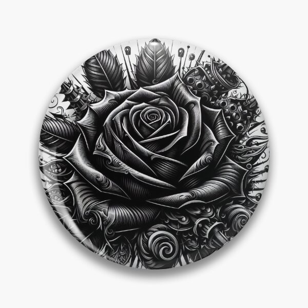 Item preview, Black rose with thorn designed and sold by RockPalette.
