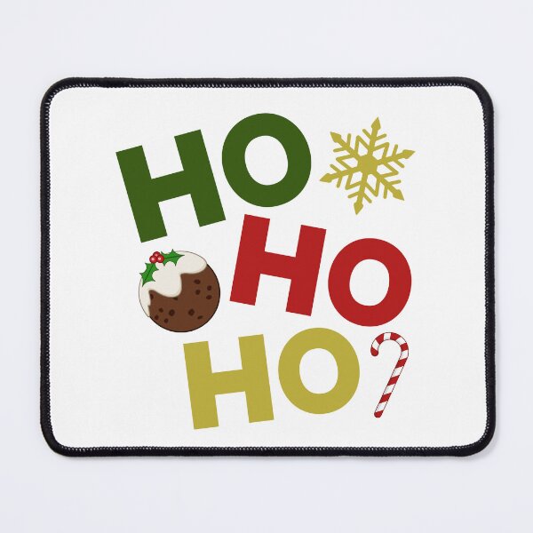 Item preview, HO HO HO+Christmas Pudding+Candy Cane+Snowflake designed and sold by NataliePaskell.